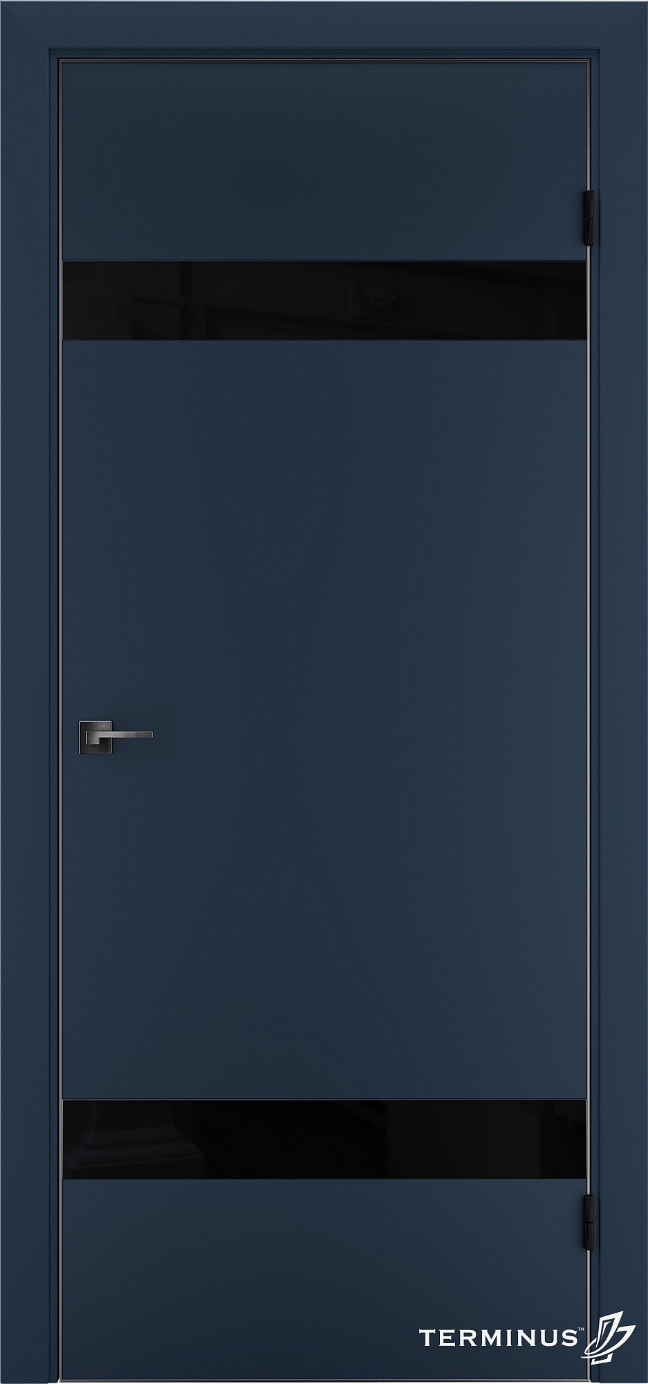 Двери модель 810 Сапфир (планилак чёрный)