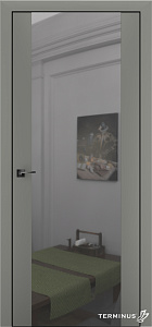 Двері модель 808 Онікс (дзеркало срібло) - terminus.ua