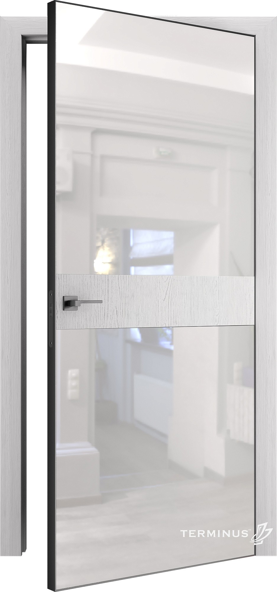 Двері модель 805 Артика (планілак білий) №1