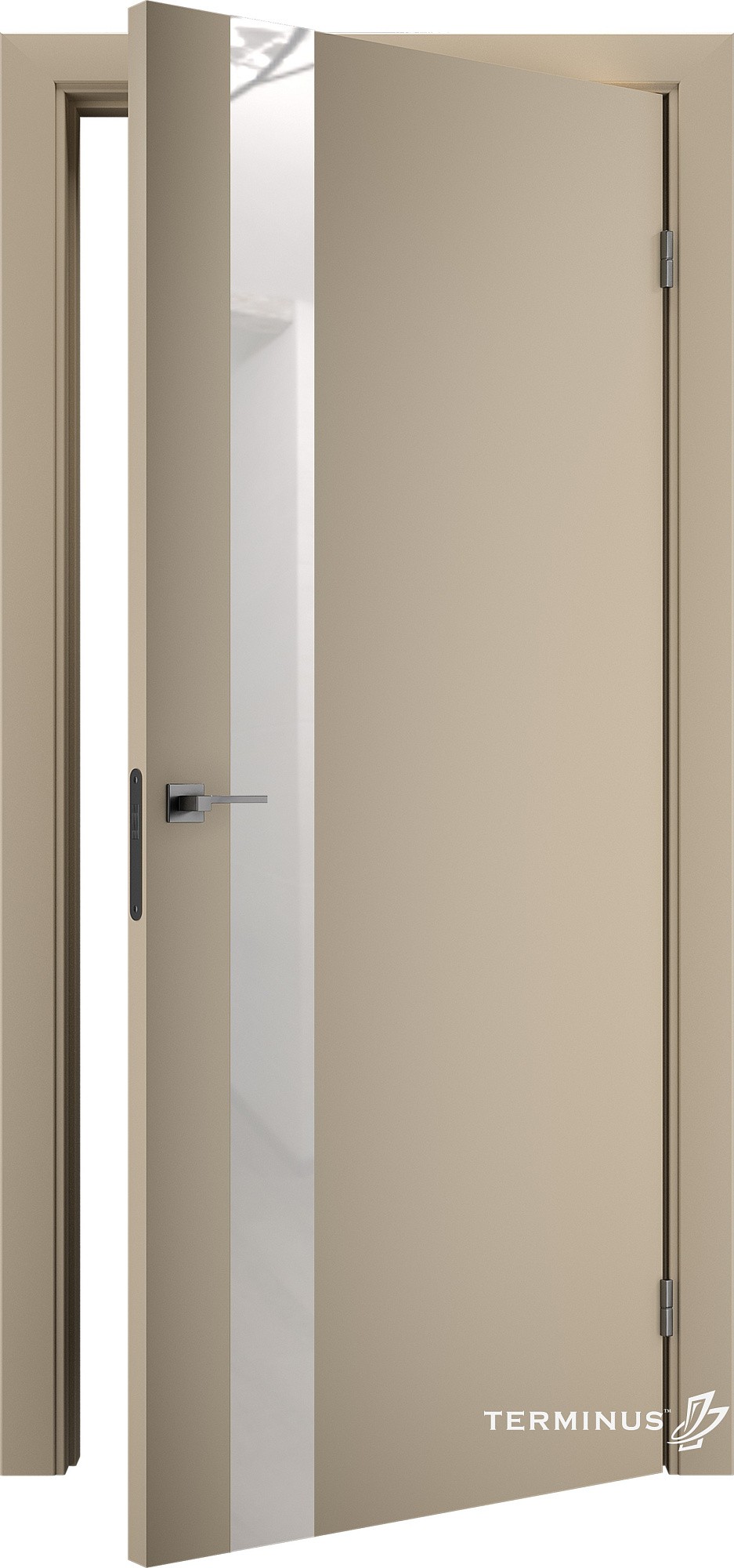 Двери модель 802 Магнолия (планилак белый) №1