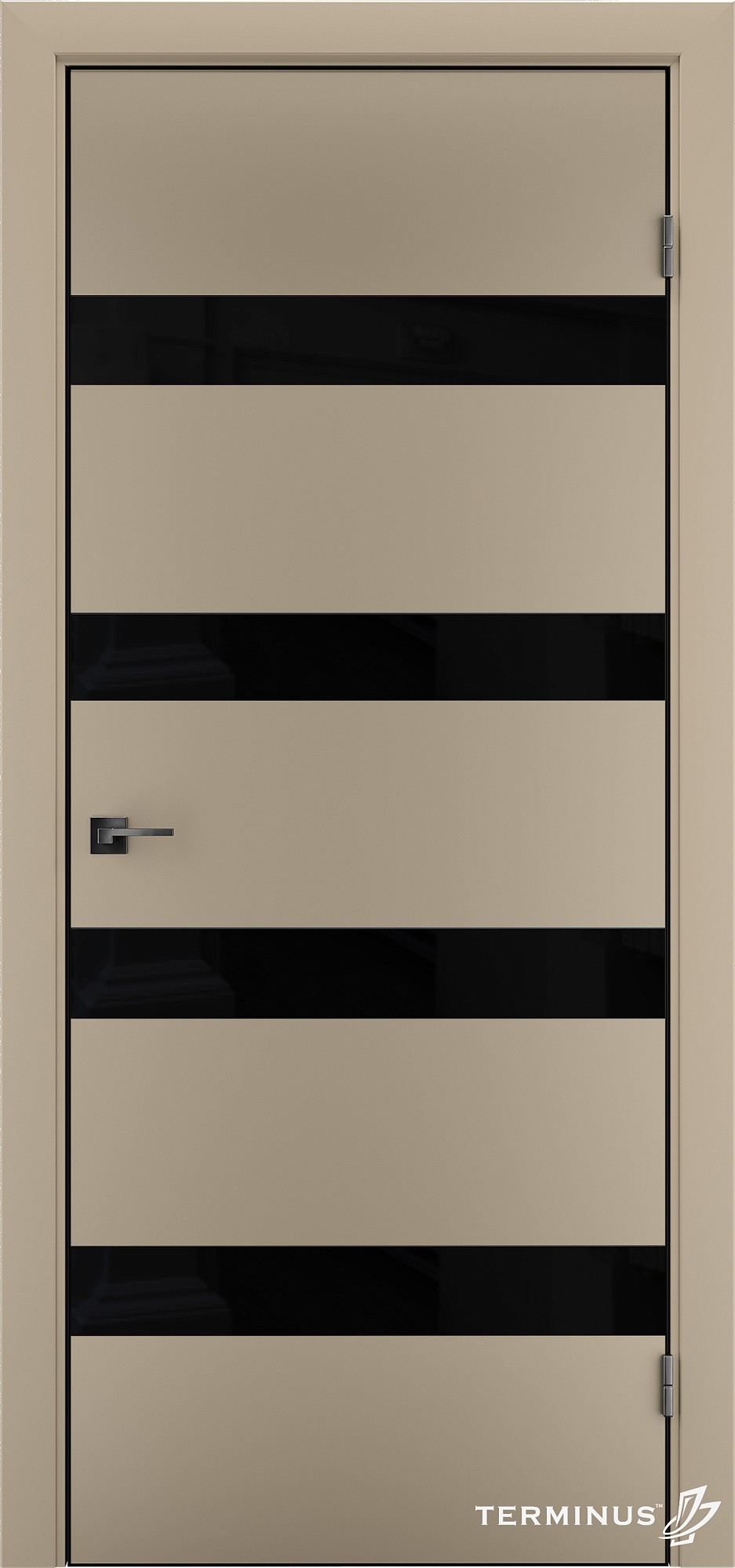 Двери модель 809 Магнолія (планилак чёрный)