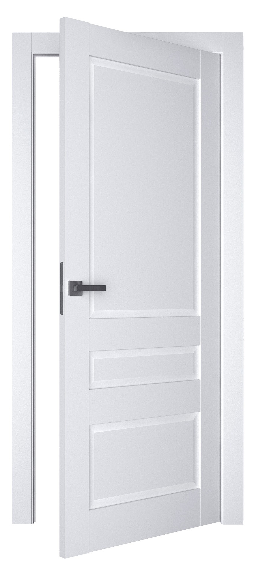 Двери модель 608 белый мат (глухая) №1