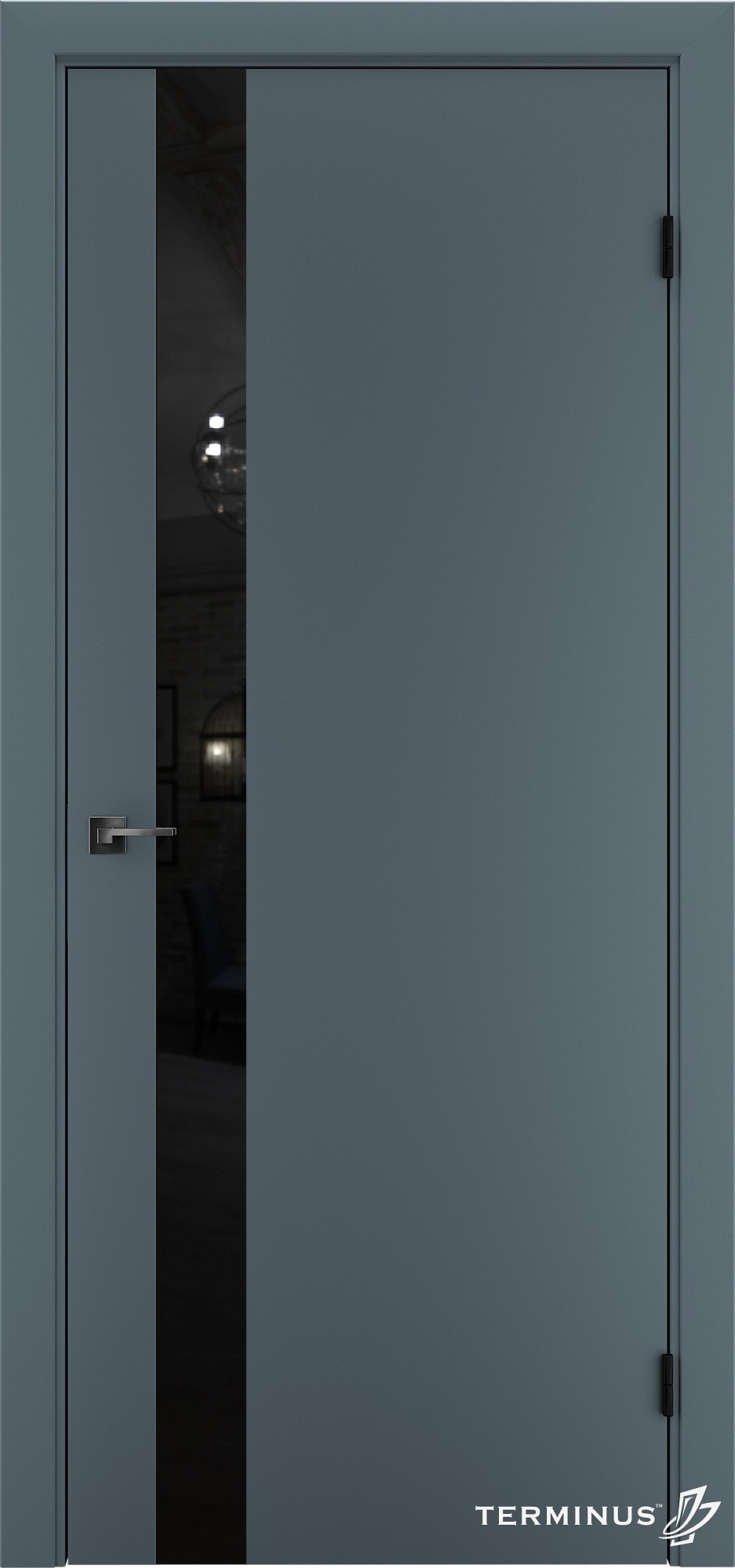 Двери модель 802 Малахит (планилак чёрный)