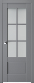 Двери модель 602 Серый (остекленная) - terminus.ua