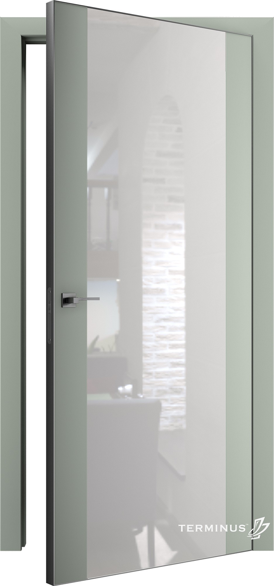 Двері модель 808 Оливін (планілак білий) №1