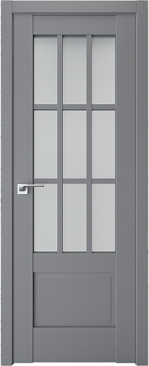 Двери модель 604 Серый (остекленная) - terminus.ua