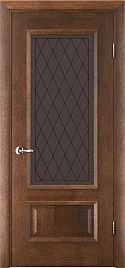 Двери модель 52 Дуб браун (застекленная) - terminus.ua